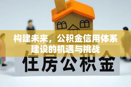 石城构建未来，公积金信用体系建设的机遇与挑战